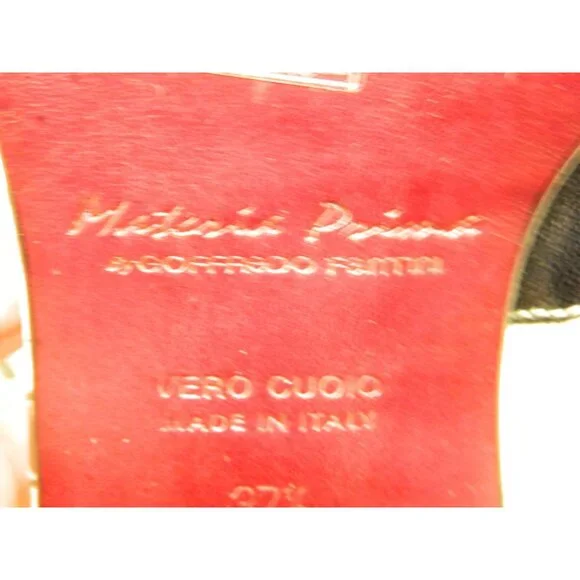 Vtg Goffredo Fantini Boots Sz 7 Black White Leather Ankle Boots Floral Appliqué - Picture 14 of 16